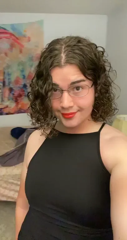 Finally Transitioning Forever - Hot Trans Slut Shows Off Her Curves! 🔥💋
