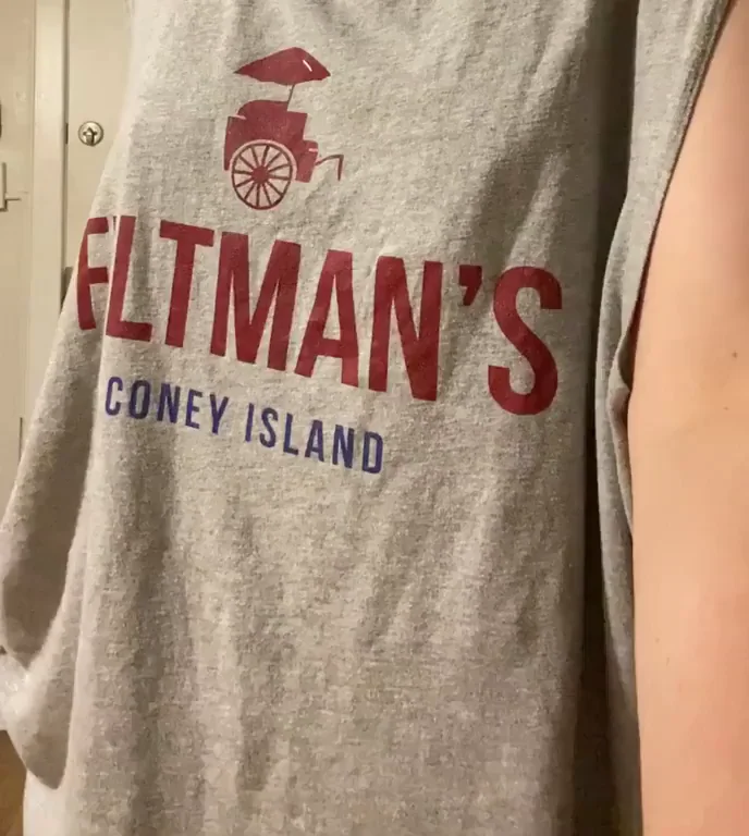 Nipples Poppin' Hard in Coney Tee & Tight Calvs 🍒😈