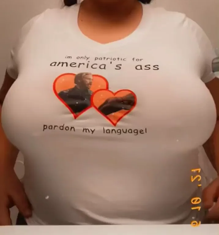 DIY Tit Drop Shirt? America's Ass Tease & Massive Boob Bounce! ?🍈🍈