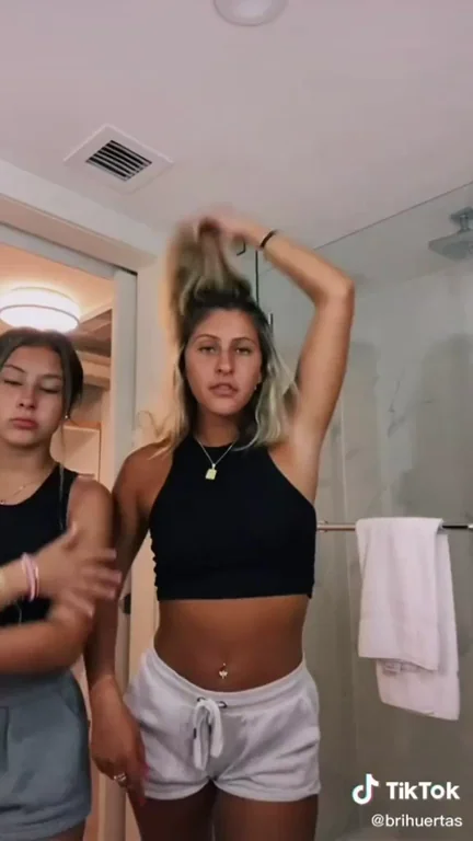🔥 @brihuertas Teasing Ass in Tiny Shorts & Crop Top 💦 TikTok Sluts