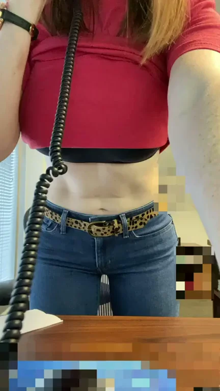 Conference Call? Time to Flash These Tits! 😈📞💦