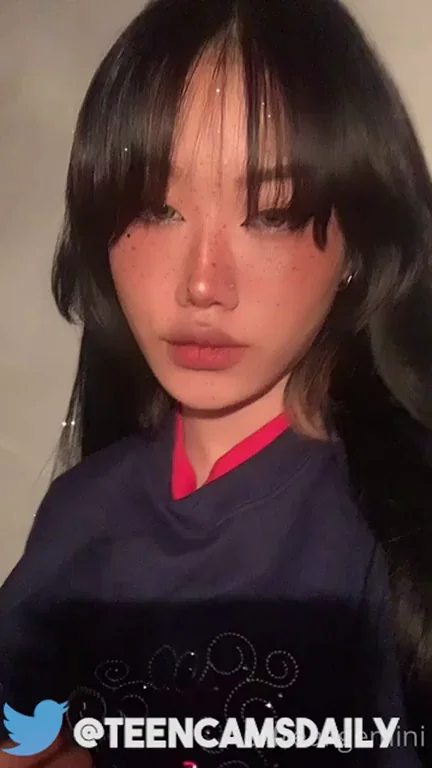 Mystery Asian Teen Slut Teasing in Tight Hoodie