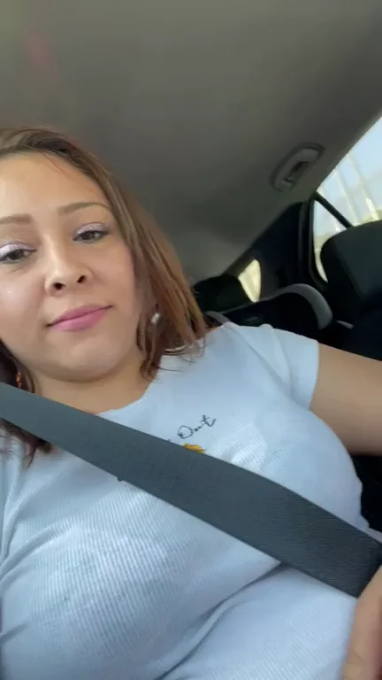 🚗 Latina Slut Flashes Massive Tits in Car! 😈🍈🍈