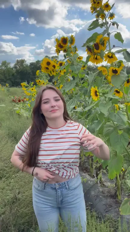 A good way to end my trip to the sunflower field ??