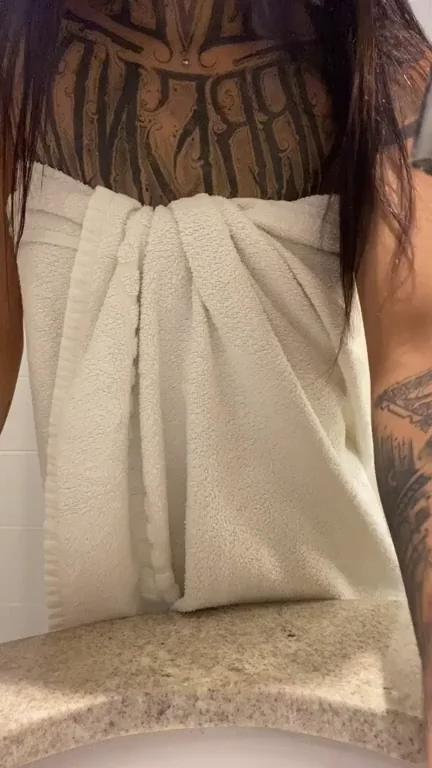 Inked Slut Teases Her Tiny Tatted Tits Up Close