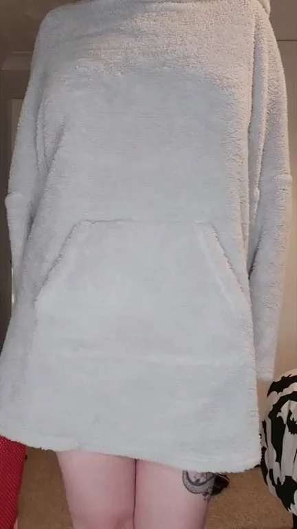 I want you to cuddle me then discover what I'm wearing underneath