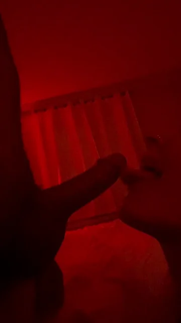 Teasing My Man's Thick Cock with My Juicy Pussy Lips
