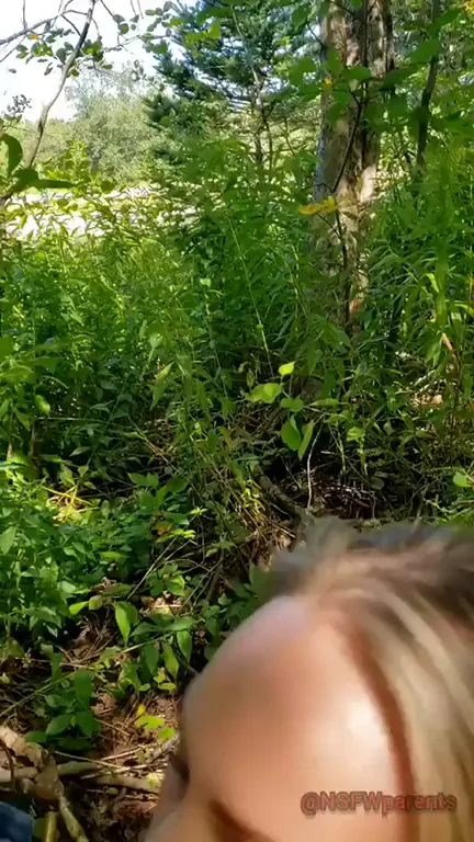 Mama's Wild Outdoor Cock Sucking 🍆🌳💦