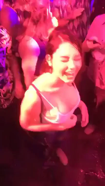 Party Slut Gulps Champagne from Bottle Like a Thirsty Cumwhore