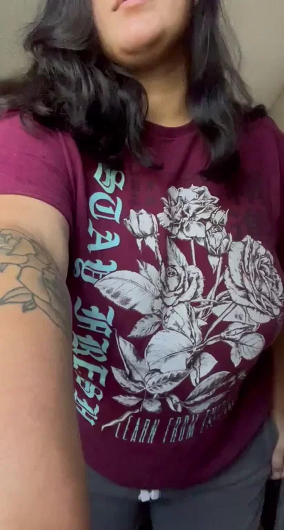 Thick Latina BBW Begs: Stay Home and Play with My Huge Tits?