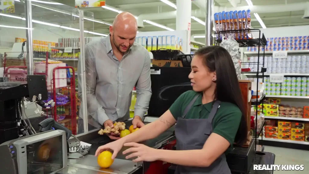 Petite Asian Kimmy Kimm Gets Pounded Raw by Jmac in Grocery Aisle Fuckfest