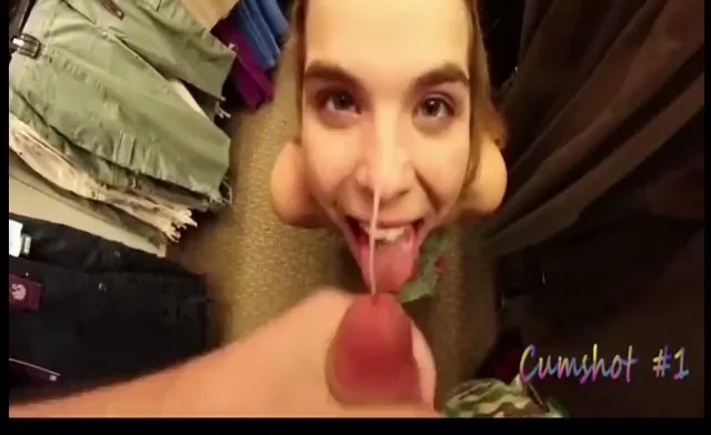 Mall Slut Hunts for Thick Facial Cumshot