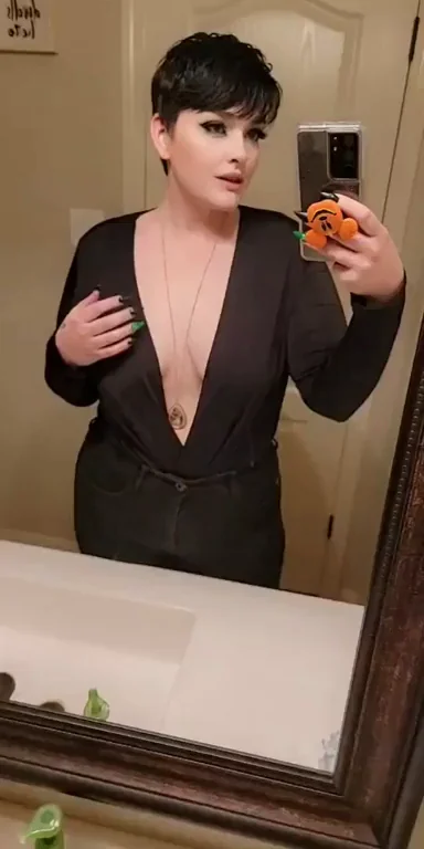 Tipsy BBW Tease 💋 Big Tits Poppin' in Black Dress 🔥