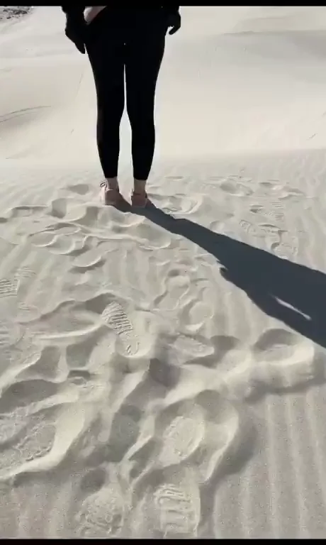 It was a full moon over the dunes today ?