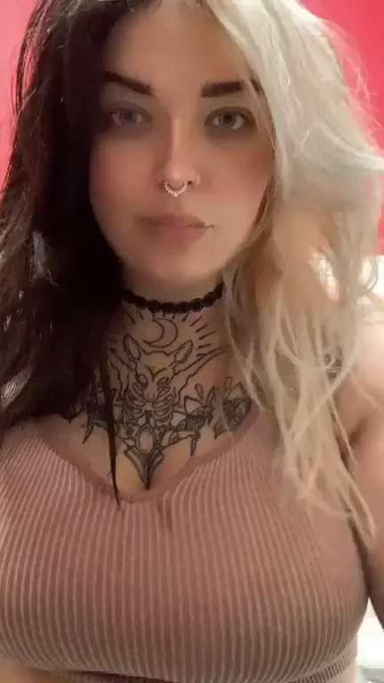 Goth Babe's Massive Tits Ruin Your No Nut November 😈🍆💦
