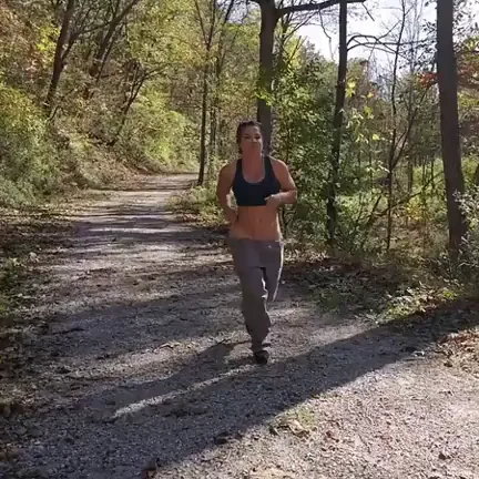 When you forget to tie your waist string during a jog - Sammi Starfish