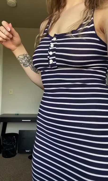 Sundress Tease Reveal 😈💦 Who's Ready for the Big Drop?