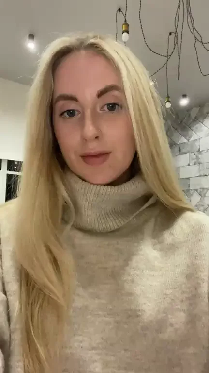 🍒 Barely Legal Blonde Tease: Sweater Hides Juicy Tits! 🔥