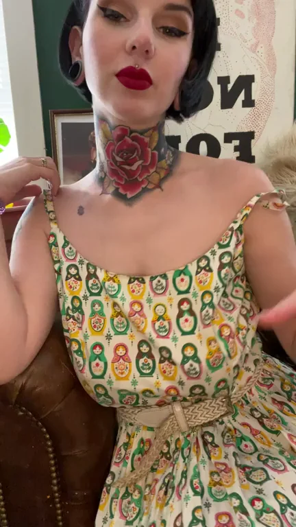 Taste My Massive Titties? Pinup Tease with Huge Nipples