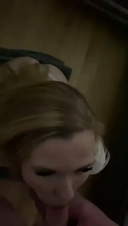 Blonde Slut Devours Thick Cock with Sloppy Hunger