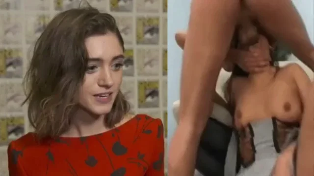 Grab Natalia Dyer's Cute Face & Throat Fuck Her Deep 😈🍆💦