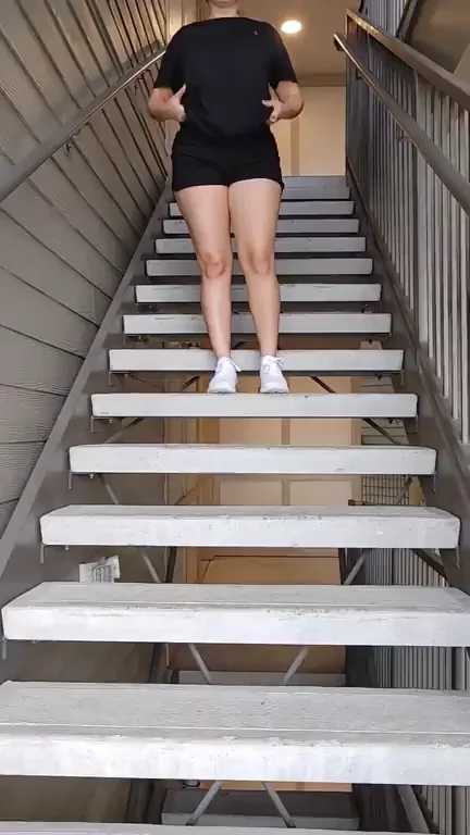 Stairway to Slutty Ass 🍑🔥 Public Tease Reasons!
