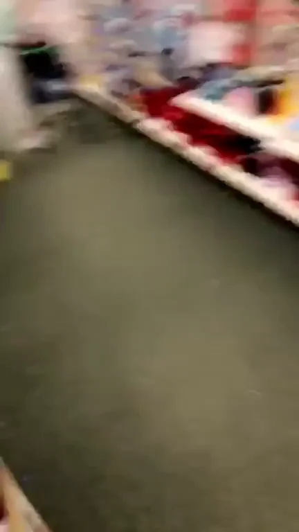 I kinda like the thrill .. ?? I flashed my big tits in the dollar store.
