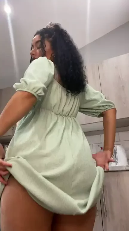 🍑 (F19) Shy Babe's Teasing Strip & Thong Ass Show – Love My Curves? 💋