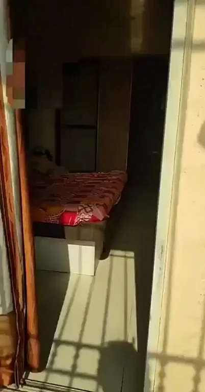 Hot Indian Stud Teases from Bedroom Door - Imagine Being His Naughty Neighbor