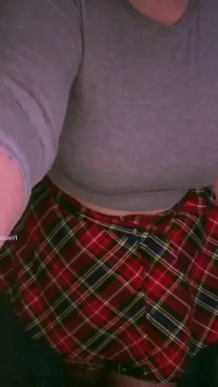 Thick Babe's First Big Tit Reveal in Plaid Skirt Tease 🔥🍒