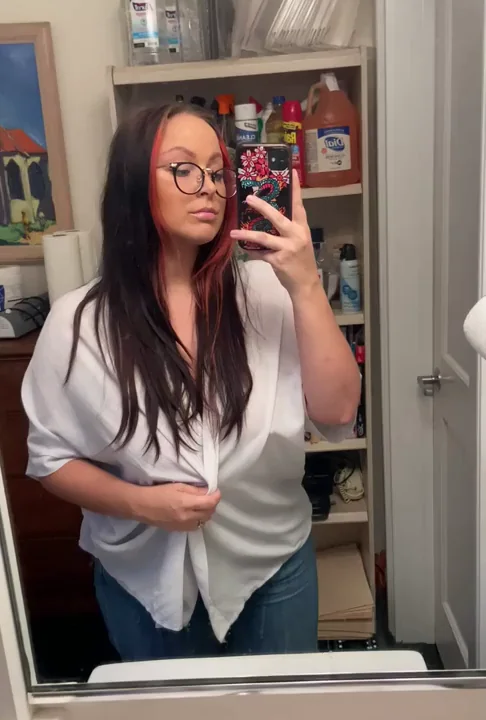 Office Bathroom Titty Drop Flash 💦😈 Bigger Than You Thought!
