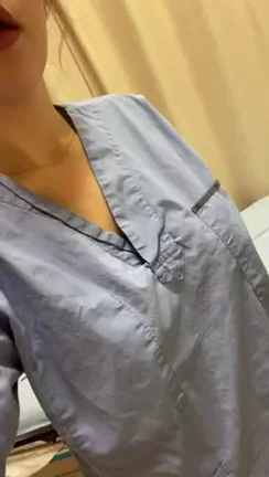 Nurse's Massive Natural Titty Drop 💉🍈🍈