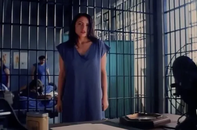 Stephanie Ann Smith's Jail Cell Strip Tease Pussy Peek