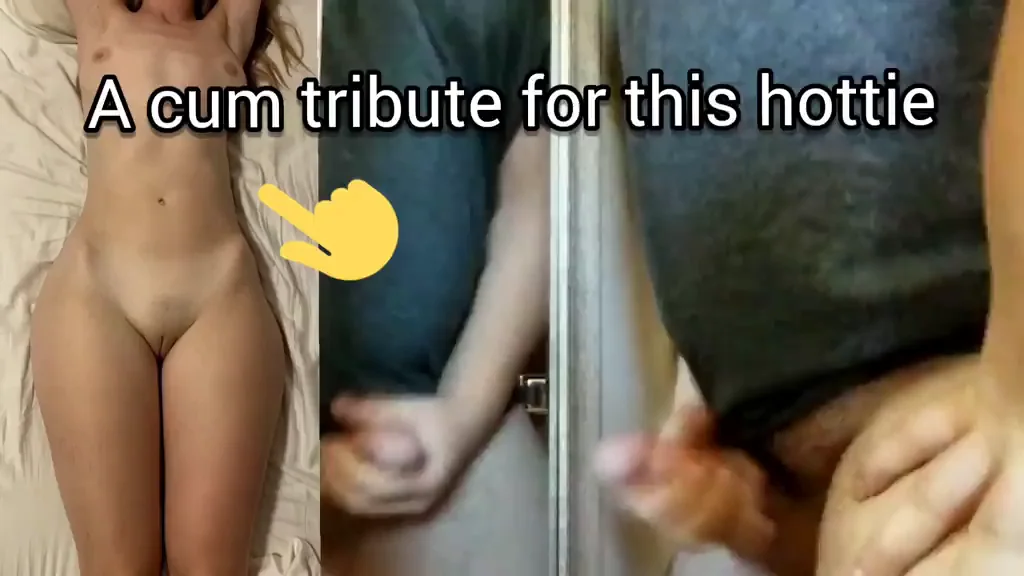 Busted out some thick cum for her
