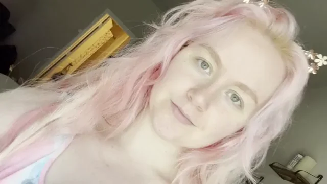 Quick Peek Under My Dress: Pink-Haired Slut's Juicy Tease