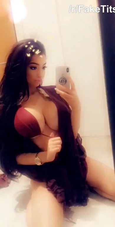 Chloe's Bimbo Tit Tease 💋🔥 Fake Boobs Overflowing