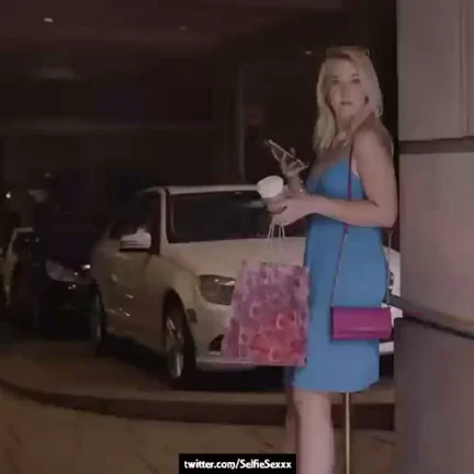 🔥 Blonde Babe's Garage Tease to Outdoor Creampie Fuck 💦