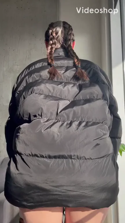 Puffer Jacket Tease: Ass Bigger Than You Thought!