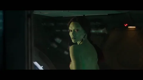 Zoe Saldana as Gamora's Sexy Green Ass Tease 😈🍑