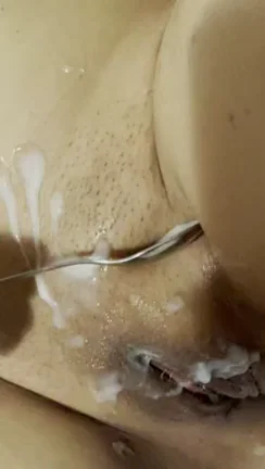 Filipina MILF's Cum-Drenched Pussy Feast