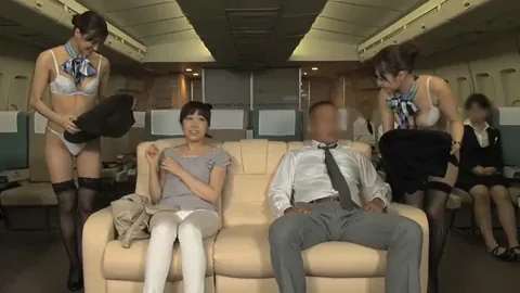[/r/javdreams] Airline attendants service both husband and wife