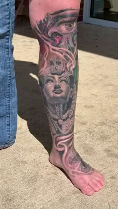 My Egyptian leg sleeve