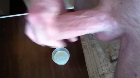 Adding to the cum cup