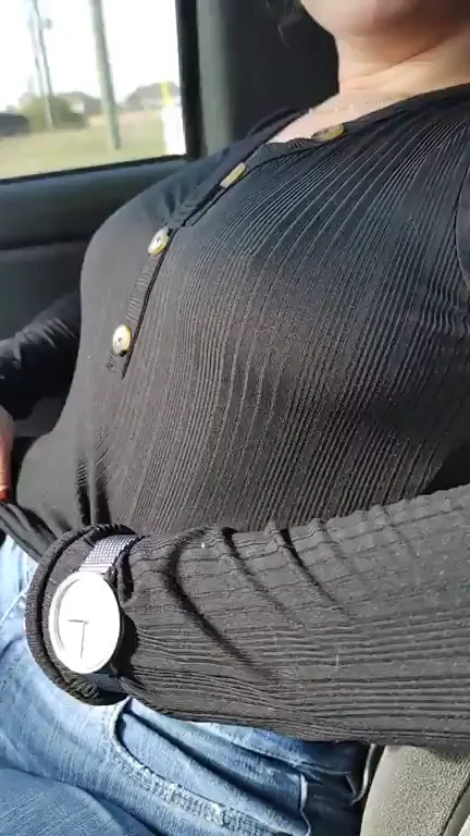 Got Your Attention Now? 😈 Car Tease with Massive Tits 💦
