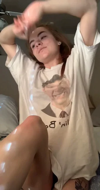 Morning Routine: Teasing Ass in Joe Biden Shirt