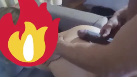[MF]Being fucked by my bull while my cuck films it locked in chastity waiting to lick my little pink pussy full of cum
