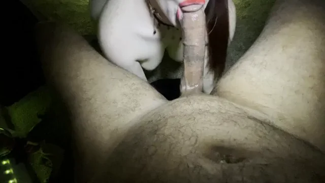 Sloppy Whore Gagging on Thick Cock