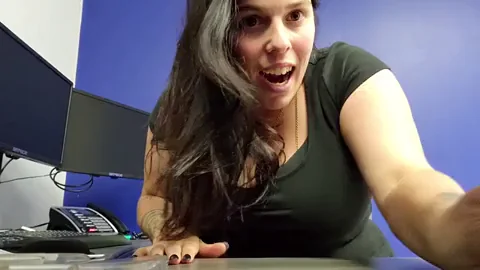 Workplace Flash Thrill - Tits Out Quickie GIF 😈💦