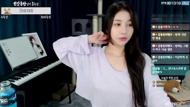 Nip slip while dancing on Afreeca
