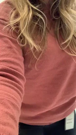 Baggy work sweaters hide so much ? I'm sure the guys in the warehouse would love to see this ??